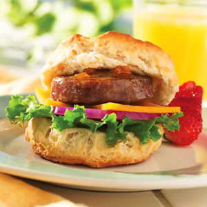 Glazed Sausage in a Biscuit