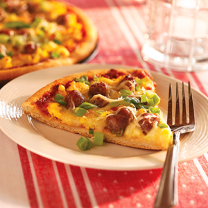 Breakfast Sausage Pizza