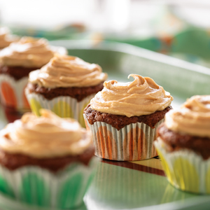 Chocolate Banana Cupcakes with Peanut Butter Frosting