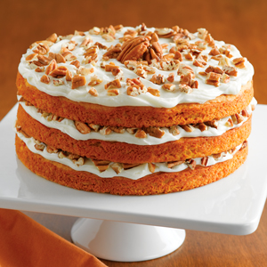 Pumpkin Pecan Layer Cake