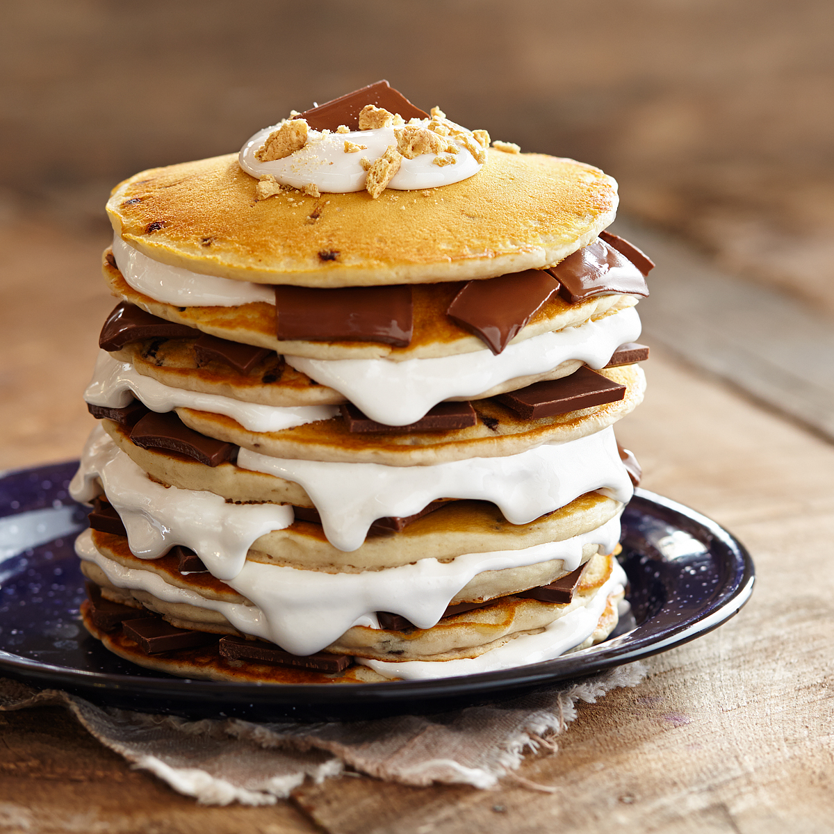 S'mores Pancake Stack